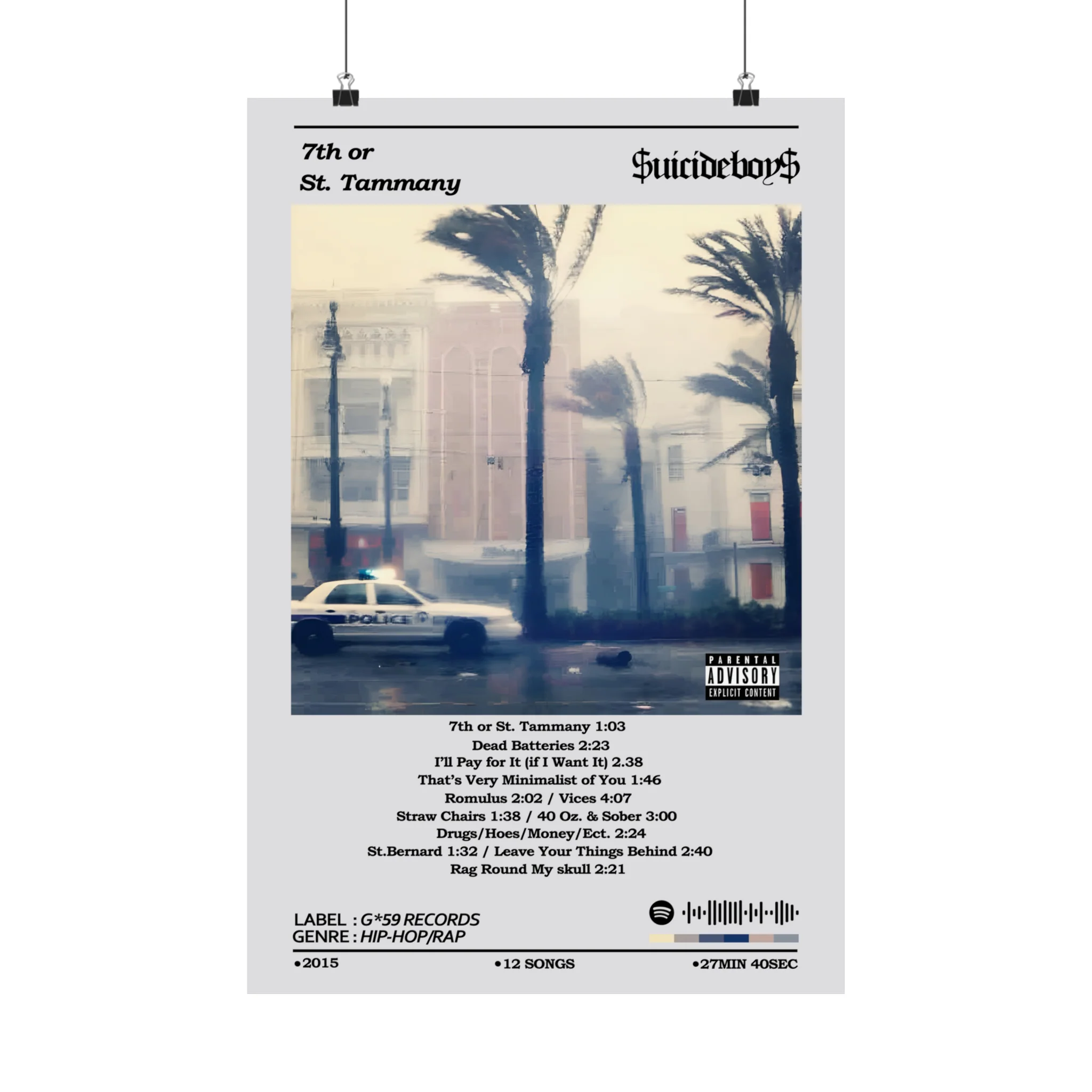 SuicideBoys 7th or St. Tammany Album Poster - Image 5