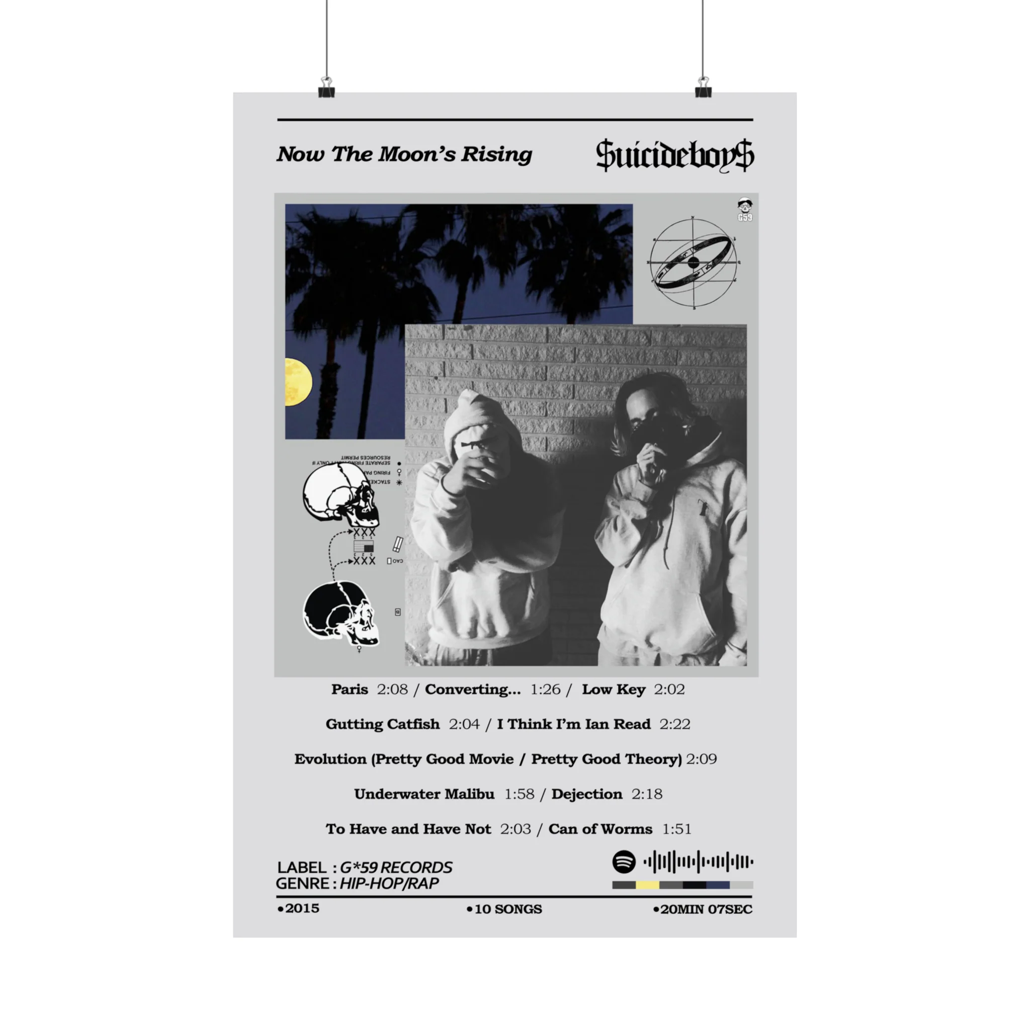 SuicideBoys Now the Moon’s Rising Album Poster - Image 3